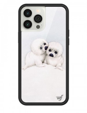 Wildflower Baby Seals Iphone 13 Cases White USA | EXZF-43170