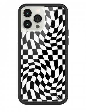 Wildflower Crazy Checkers Iphone 13 Cases Black and White USA | ZWHU-78345