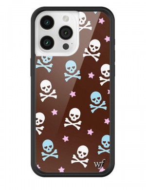 Wildflower Cross Bones Iphone 12 Pro Max Cases Brown USA | CEOH-51423