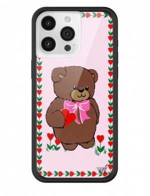 Wildflower Danielle Guizio Teddy Bear Iphone 14 Cases Pink USA | EZWH-73215