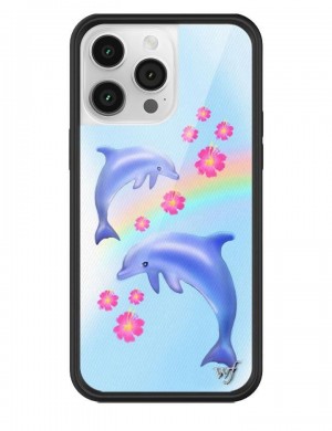 Wildflower Dolphin Love Iphone 12 Pro Max Cases Blue USA | FWPD-10328