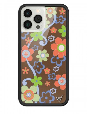 Wildflower Far Out Floral Iphone 13 Cases Brown USA | ATNU-36105