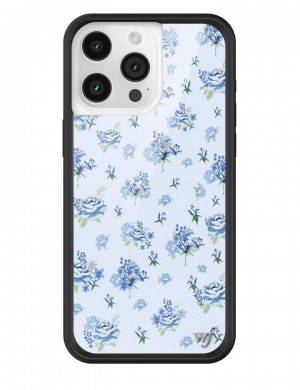 Wildflower Forget Me Not Floral Iphone 13 Pro Max Cases Blue USA | GEAM-95413