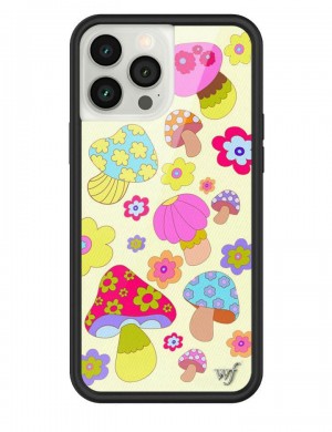 Wildflower Groovy Shroom Iphone 13 Cases Yellow USA | IXMU-69304