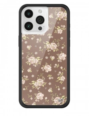 Wildflower Iphone 12 Pro Max Cases Brown Floral USA | BHLF-96804