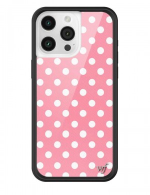 Wildflower Iphone 12 Pro Max Cases Pink Polka Dots USA | GAVC-12756