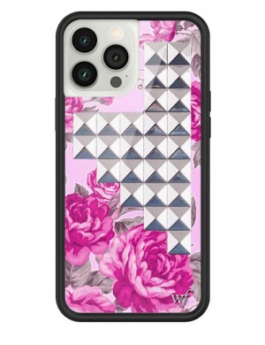 Wildflower Iphone 12 Pro Max Cases Pink Floral Stud USA | LBOF-50461