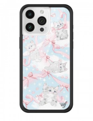 Wildflower Kitten Around Iphone 13 Pro Cases Blue USA | BVYM-23854