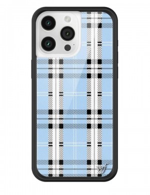 Wildflower Plaid Iphone 12 Pro Max Cases Blue USA | PWSZ-96825