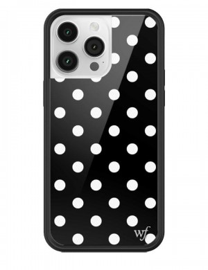 Wildflower Polka Dot Iphone 14 Cases Black and White USA | QTRH-06532