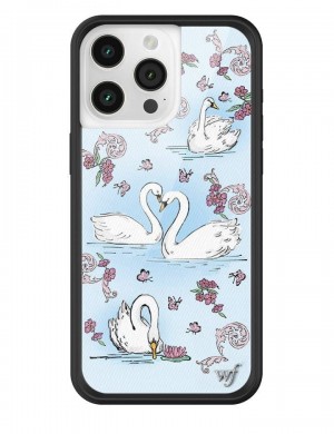 Wildflower Swan Lake Iphone 13 Mini Cases Blue USA | LQHD-35201