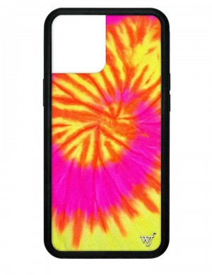 Wildflower Swirl Tie Dye Iphone 12 Pro Max Cases red USA | GRSH-59461