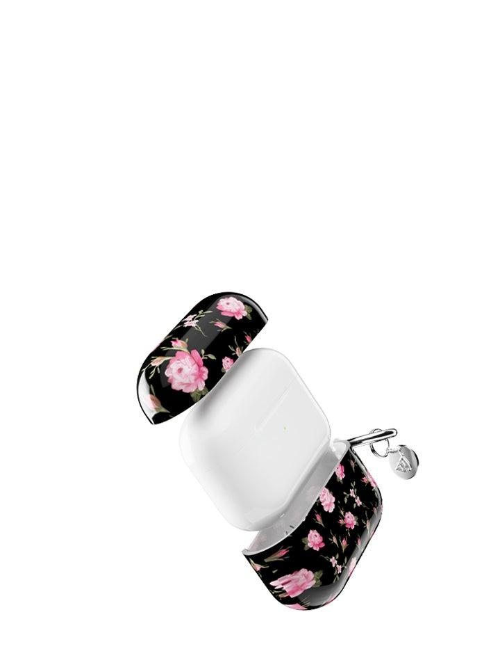 Wildflower Airpods Pro Case Airpods Pro Gen 22 Black and Pink Floral  USA |  GDOC-84213