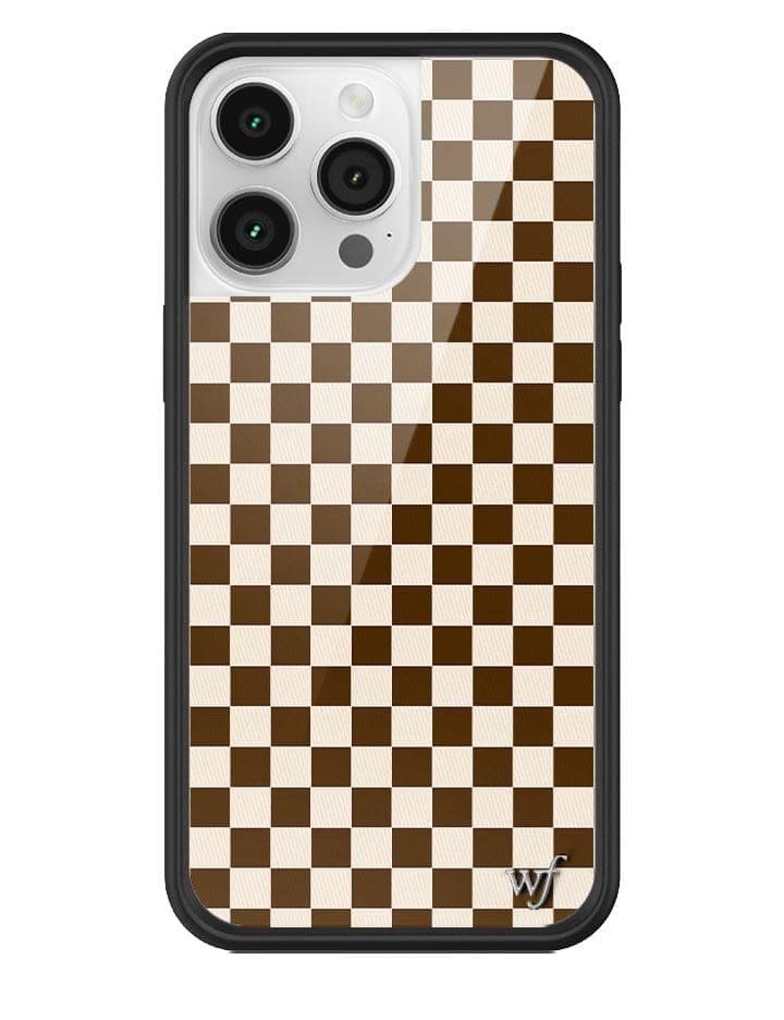 Wildflower Checkers Iphone 13 Cases Brown  USA |  UYWF-47092