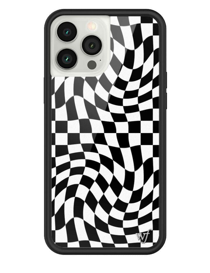 Wildflower Crazy Checkers Iphone 13 Cases Black and White  USA |  ZWHU-78345