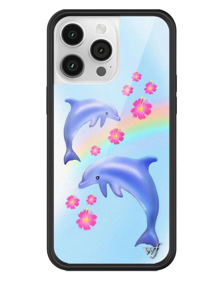 Wildflower Dolphin Love Iphone 12 Pro Max Cases Blue  USA |  FWPD-10328