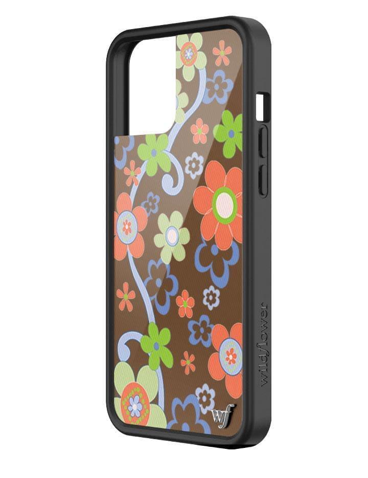 Wildflower Far Out Floral Iphone 12 Pro Max Cases Brown  USA |  LVHX-07869