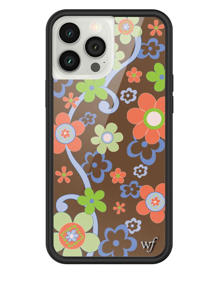 Wildflower Far Out Floral Iphone 12 Pro Max Cases Brown  USA |  LVHX-07869