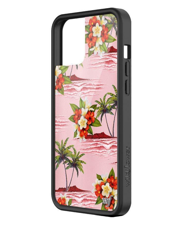 Wildflower Hawaiian Floral Iphone 12 Pro Max Cases Pink  USA |  OHBR-82069