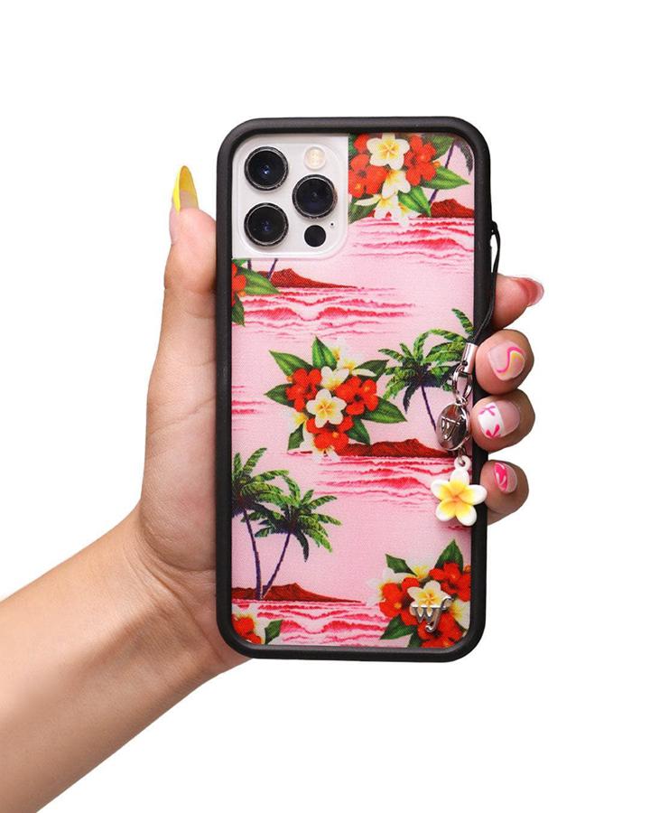 Wildflower Hawaiian Floral Iphone 12 Pro Max Cases Pink  USA |  OHBR-82069