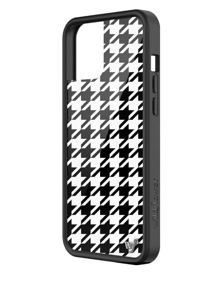 Wildflower Houndstooth Iphone 12 Pro Max Cases Black  USA |  LHXJ-37841