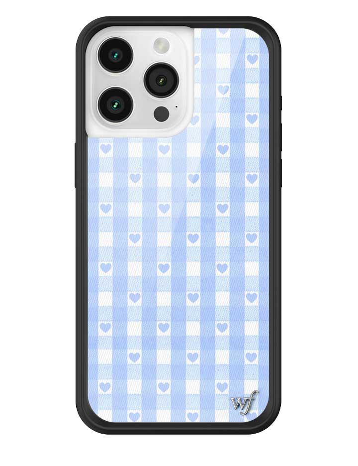 Wildflower Iphone 12 Pro Max Cases Blue Gingham Hearts  USA |  MTDG-80769