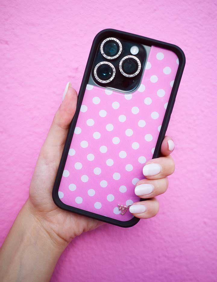 Wildflower Iphone 12 Pro Max Cases Pink Polka Dots  USA |  GAVC-12756