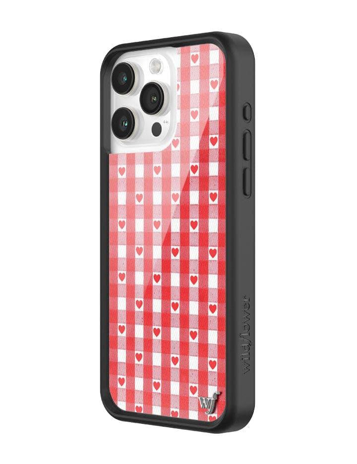 Wildflower Iphone 12 Pro Max Cases Red Gingham Hearts  USA |  ZCBA-96541