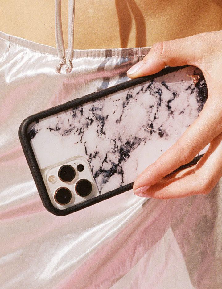 Wildflower Marble Iphone 13 Pro Cases Grey  USA |  YQNG-37541