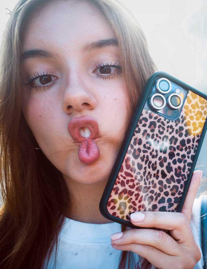 Wildflower Meow Iphone 12 Pro Max Cases Leopard  USA |  MOXU-19280