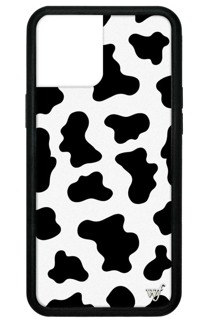 Wildflower Moo Moo Iphone 12 Pro Max Cases Black / white  USA |  JIWC-90672