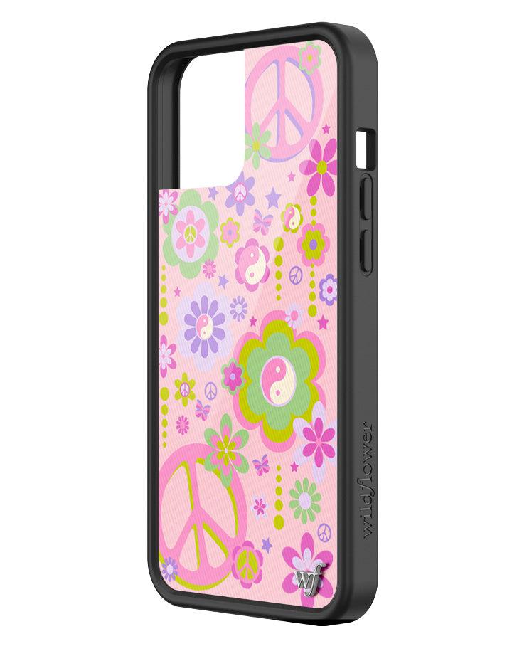 Wildflower Peace N Luv Iphone 12 Pro Max Cases Pink  USA |  SYDT-52034