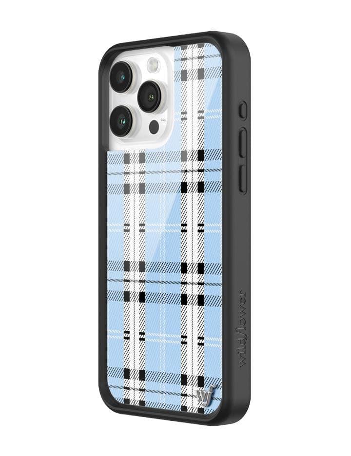 Wildflower Plaid Iphone 12 Pro Max Cases Blue  USA |  PWSZ-96825