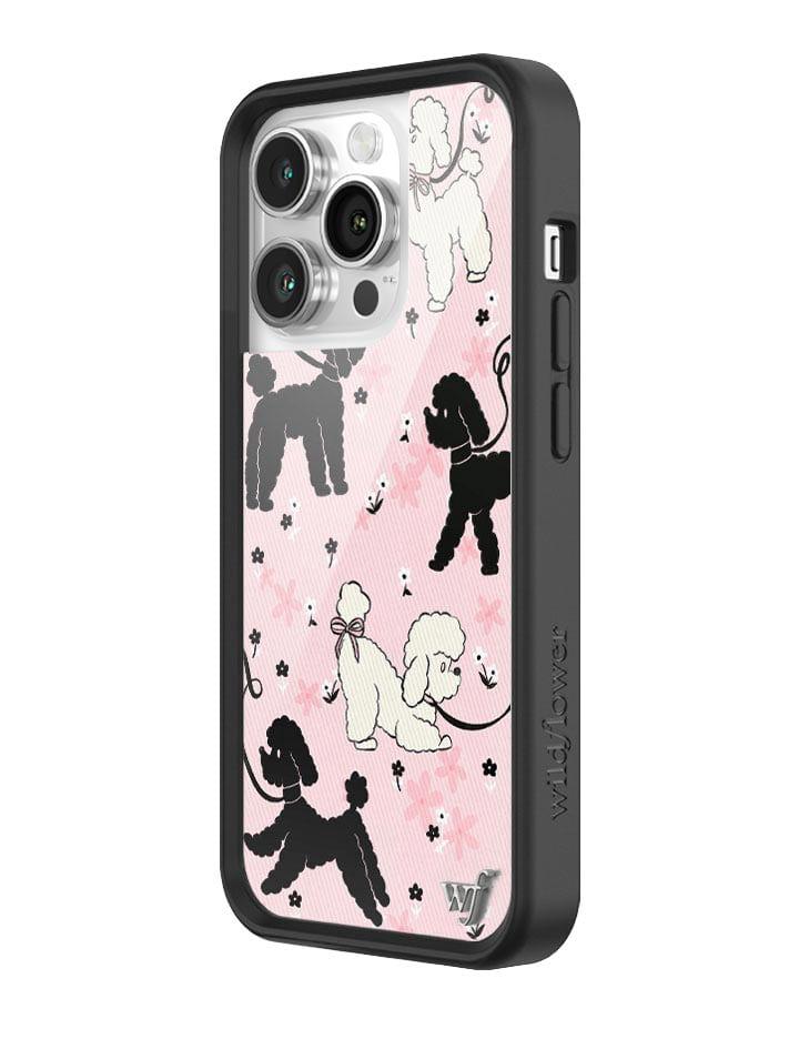 Wildflower Poodle Doodles Iphone 13 Cases Pink  USA |  HJDA-06157