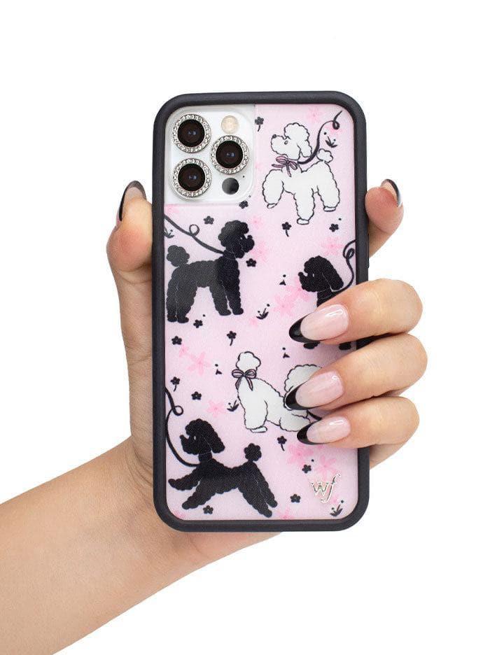 Wildflower Poodle Doodles Iphone 13 Cases Pink  USA |  HJDA-06157