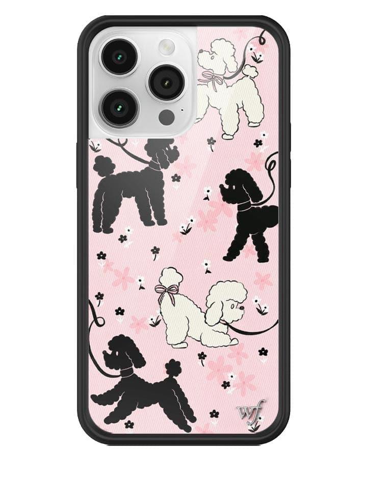 Wildflower Poodle Doodles Iphone 13 Cases Pink  USA |  HJDA-06157