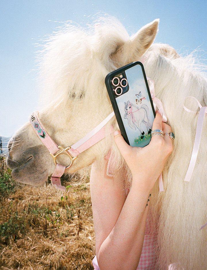 Wildflower Precious Pony Iphone 12 Pro Max Cases Blue  USA |  ARBM-59347