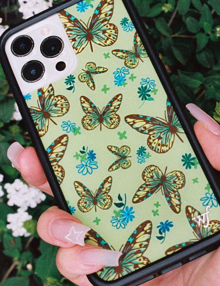 Wildflower Sage Butterfly Iphone 12 Pro Max Cases Green  USA |  BUNV-62495