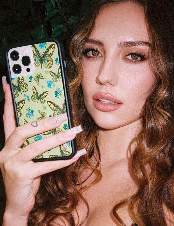 Wildflower Sage Butterfly Iphone 12 Pro Max Cases Green  USA |  BUNV-62495