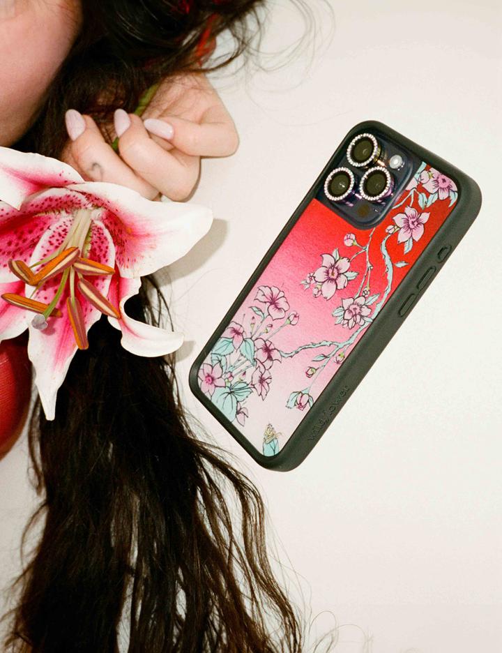 Wildflower Serena Floral Iphone 12 Pro Max Cases red  USA |  XARO-92074