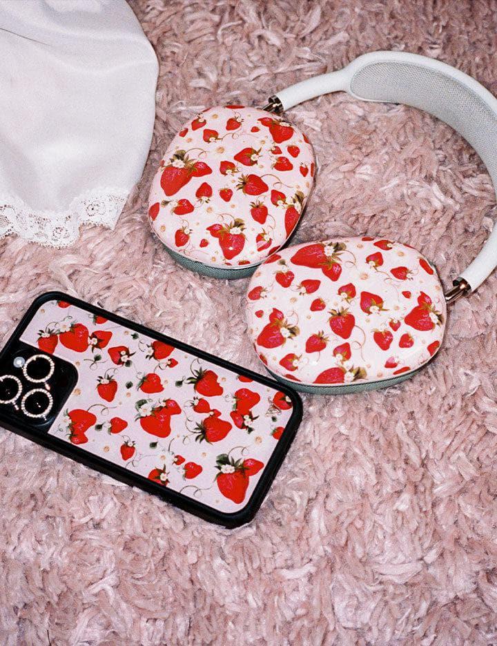 Wildflower Strawberry Fields Airpods Max Covers Pink  USA |  HEZU-94267