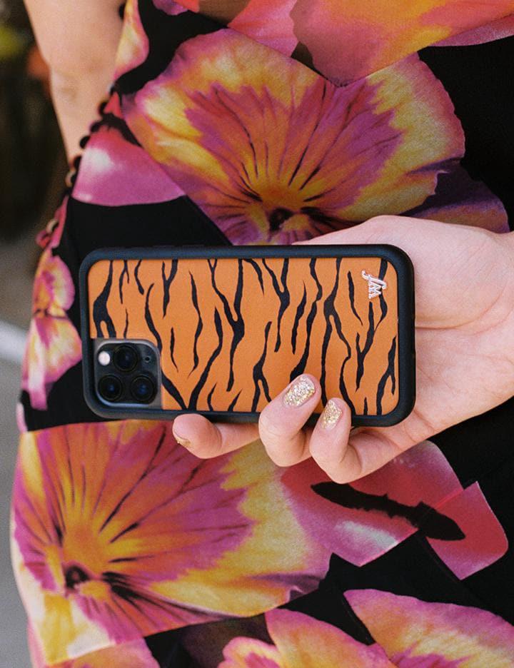 Wildflower Tiger Iphone 12 Pro Max Cases Orange  USA |  KTRN-78265